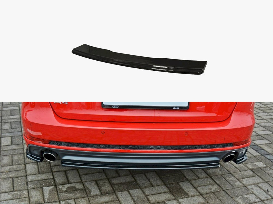 Maxton Design Central Rear Splitter Audi A4 S-Line B9 Avant - AU-A4-B9-SLINE-AV-RD1G - Image 1