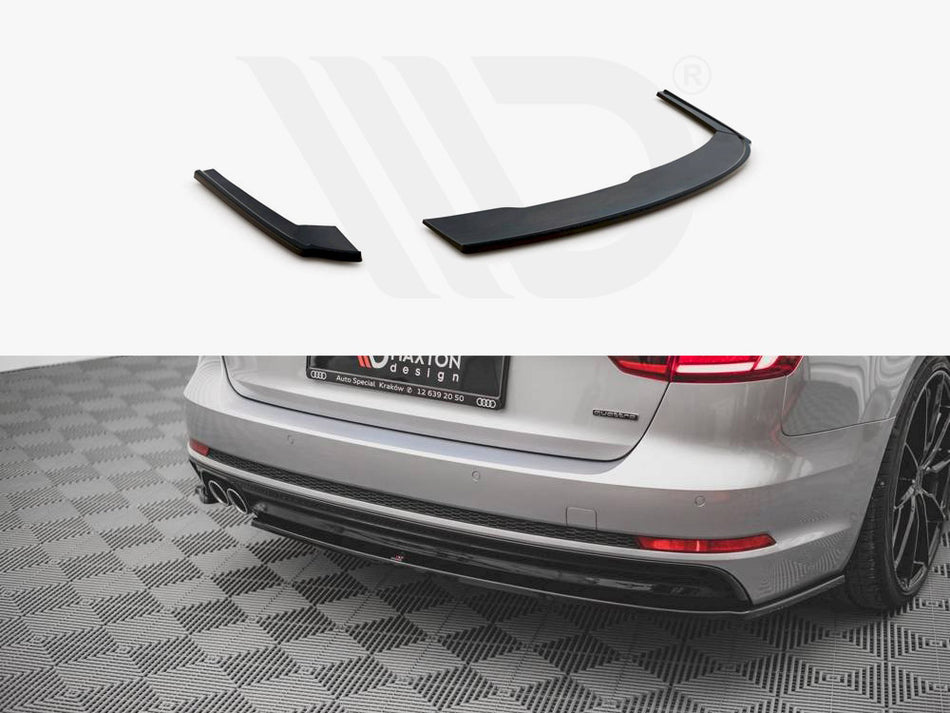 MAXTON DESIGN Rear Side Splitters V.2 Audi A4 S-Line B9