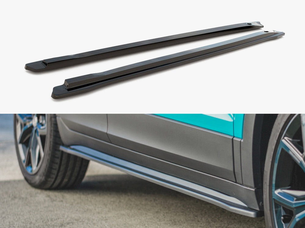 Maxton Design Side Skirts Diffusers VW T Cross (2018-) - Carbon Look - VW-TCROSS-1-SD1C - Image 1