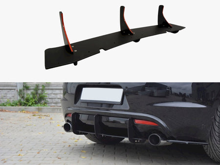 Maxton Design VW Scirocco R Rear Diffuser &amp; Rear Side Splitters - VW-SC-3-R-CNC-RS1A - Image 1