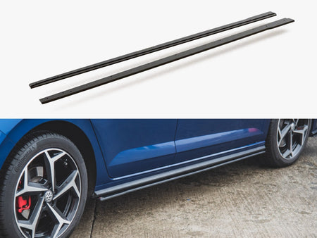 Maxton Design Street PRO Side Skirts Diffusers VW Polo GTI Mk6 - VWPO6GTICNC-SD3B - Image 1