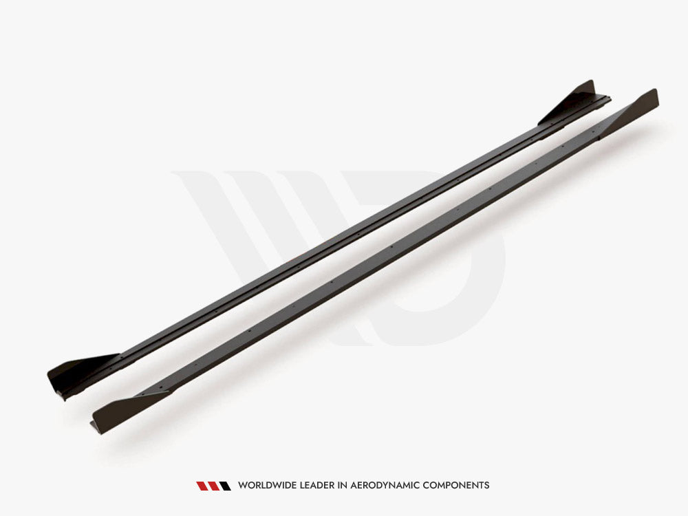 Maxton Design Street PRO Side Skirts Diffusers + Flaps VW Polo GTI Mk6 - VWPO6GTICNC-SD3B+SF1G - Image 4