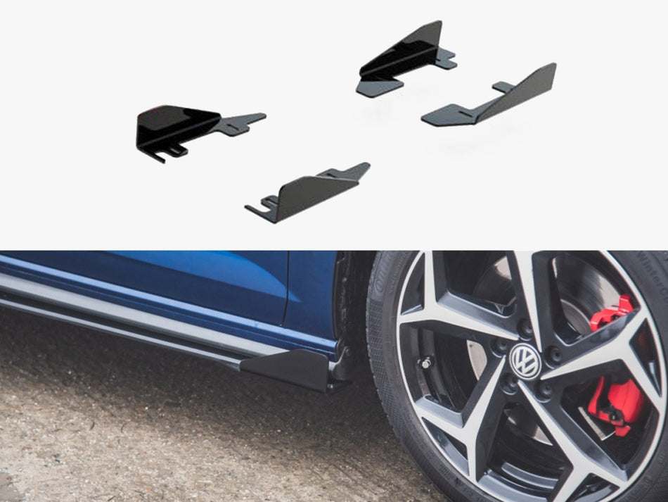 Maxton Design Side Flaps VW Polo GTI Mk6 - VWPO6GTICNC-SF1G - Image 1