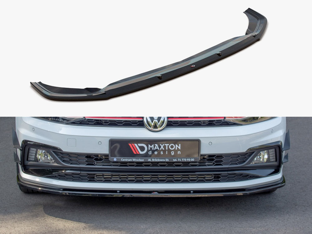 Maxton Design Front Splitter V.1 Volkswagen Polo GTI / R-Line Mk6 - VW-PO-6-GTI-FD1G - Image 1
