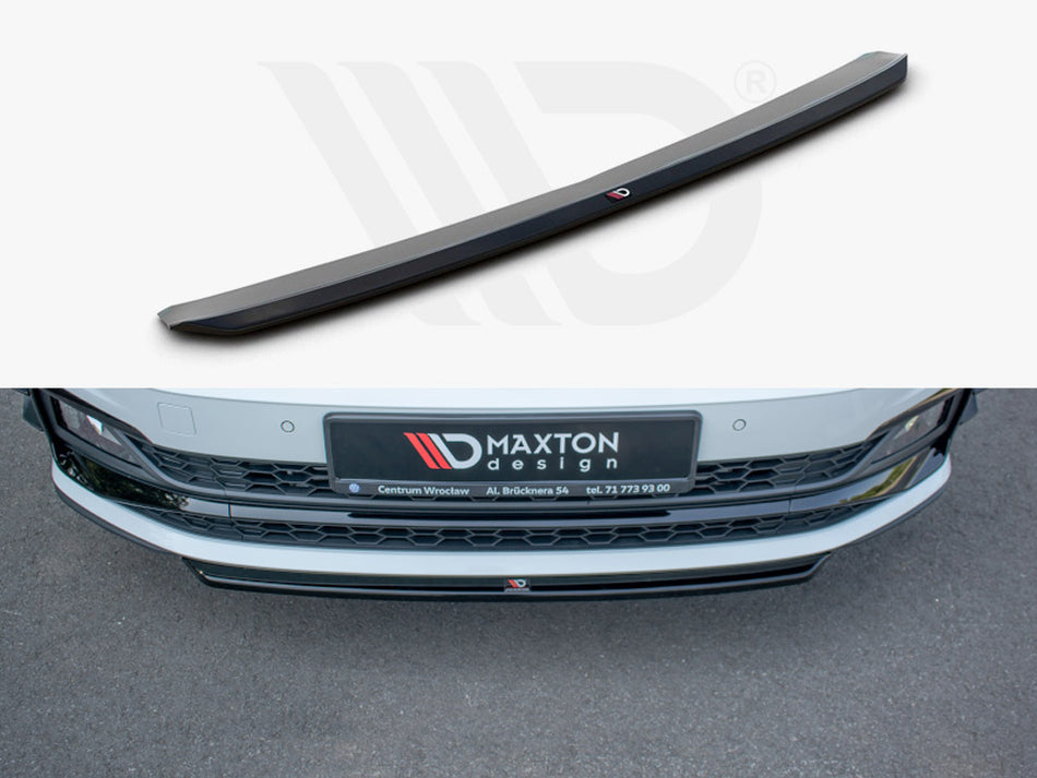MAXTON DESIGN Front Splitter V.4 Volkswagen Polo GTI / R-Line Mk6