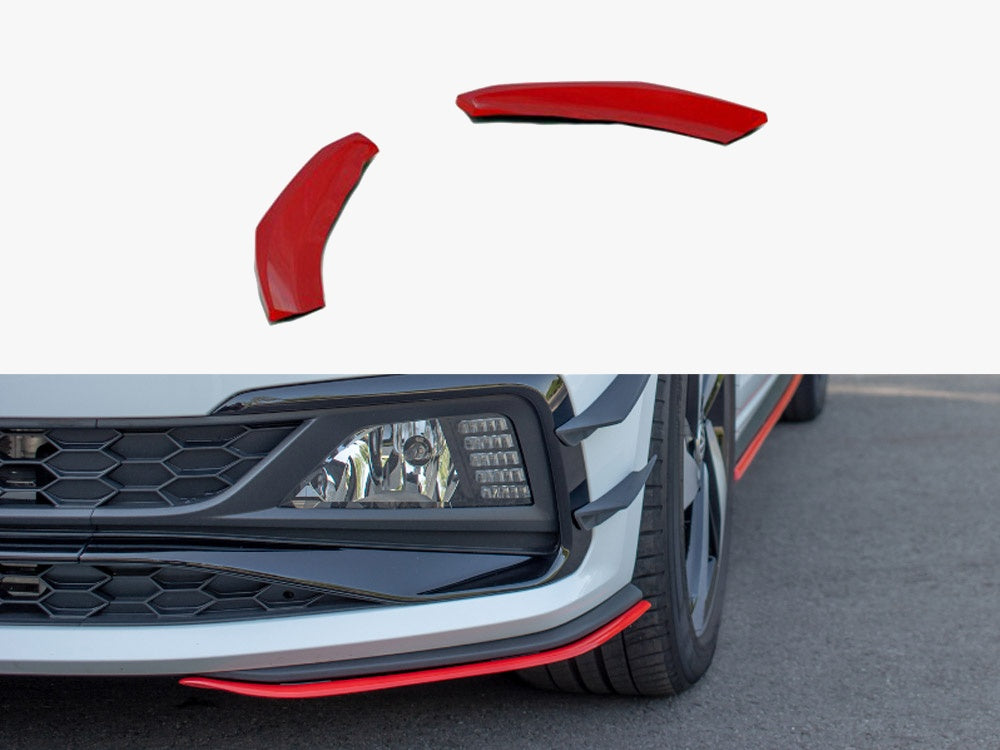 Front Splitter V.5 VW Polo Mk6 GTI - Carbon Look