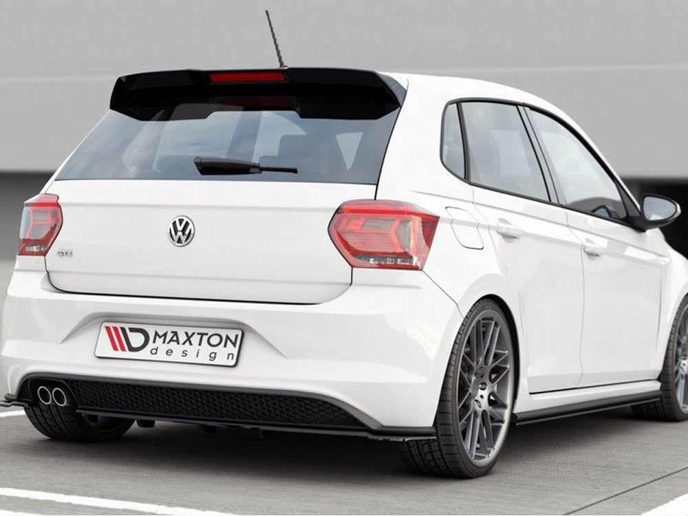 Rear Splitter (Vertical Bars) Volkswagen Polo GTI / R-Line Mk6 - Carbon Look