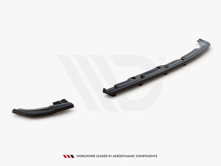 Maxton Design Rear Splitter (Vertical Bars) Volkswagen Polo GTI / R-Line Mk6 - Carbon Look - VW-PO-6-GTI-RSD2C+RD1C - Image 4