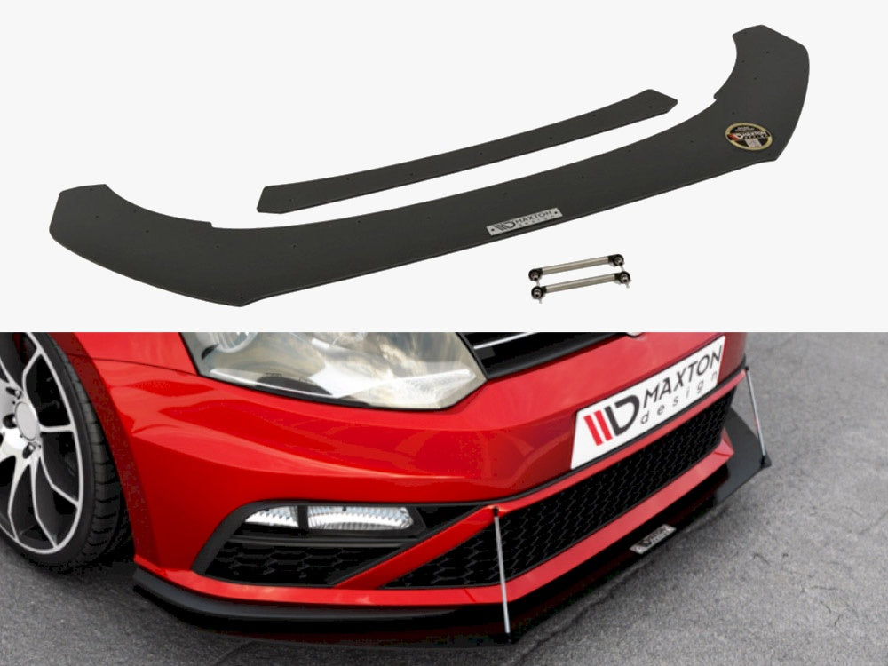 Maxton Design Front Racing Splitter Volkswagen Polo GTI Mk5 Facelift - VW-PO-5F-GTI-CNC-FD1A - Image 1