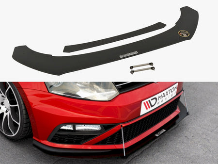 Maxton Design Front Racing Splitter Volkswagen Polo GTI Mk5 Facelift - VW-PO-5F-GTI-CNC-FD1A - Image 1
