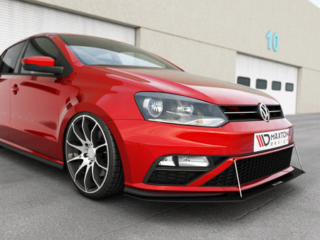 Maxton Design Front Racing Splitter Volkswagen Polo GTI Mk5 Facelift - VW-PO-5F-GTI-CNC-FD1A - Image 3