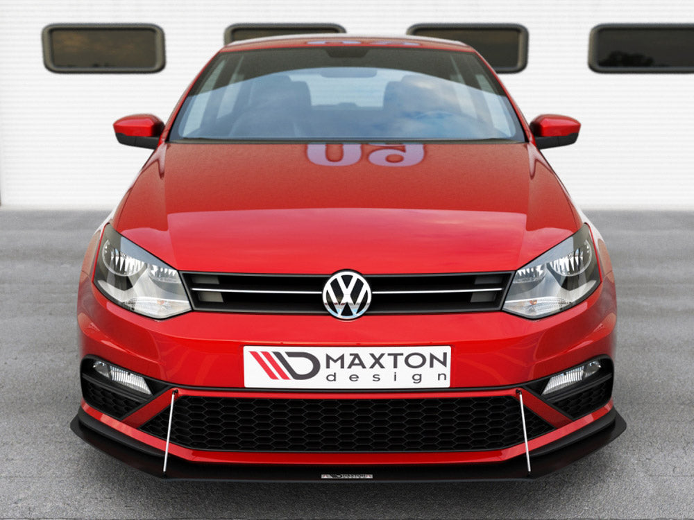 Maxton Design Front Racing Splitter Volkswagen Polo GTI Mk5 Facelift - VW-PO-5F-GTI-CNC-FD1A - Image 2