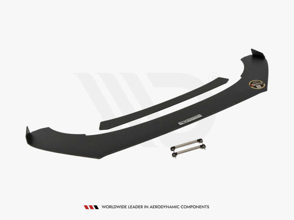 Maxton Design Front Racing Splitter (with wings) Volkswagen Polo GTI Mk5 Facelift - VW-PO-5F-GTI-CNC-FD2A - Image 4