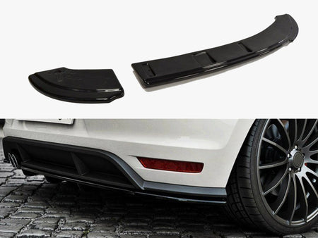 Maxton Design Rear Splitter (Vertical Bars) Volkswagen Polo GTI Mk5 Facelift - VW-PO-5F-GTI-RSD1+RD1G - Image 1