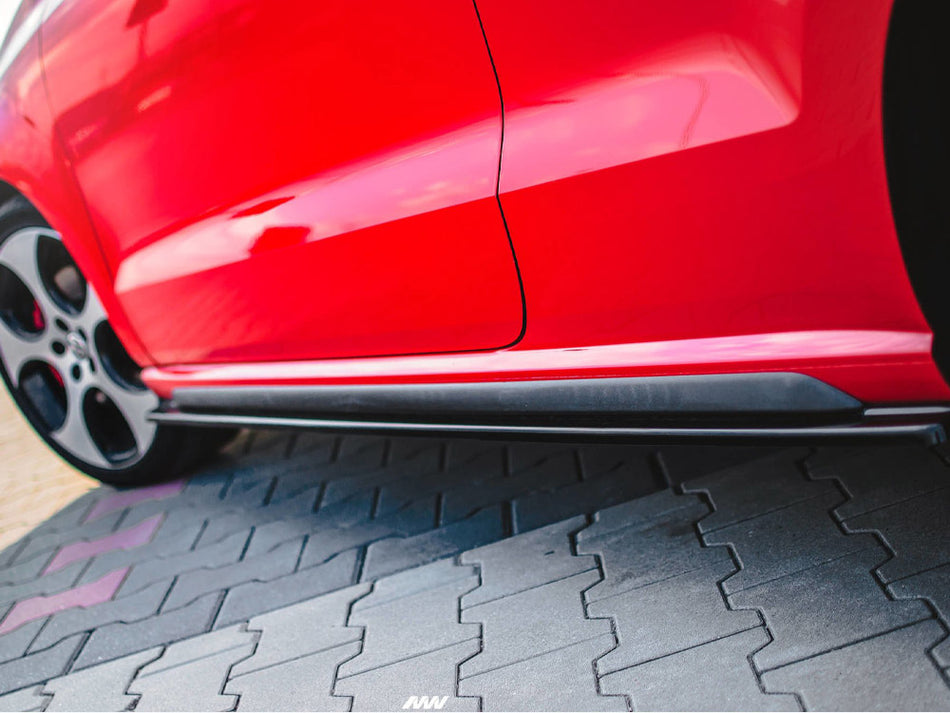 MAXTON DESIGN Side Skirts Diffusers Volkswagen Polo GTI Mk5 - Carbon Look