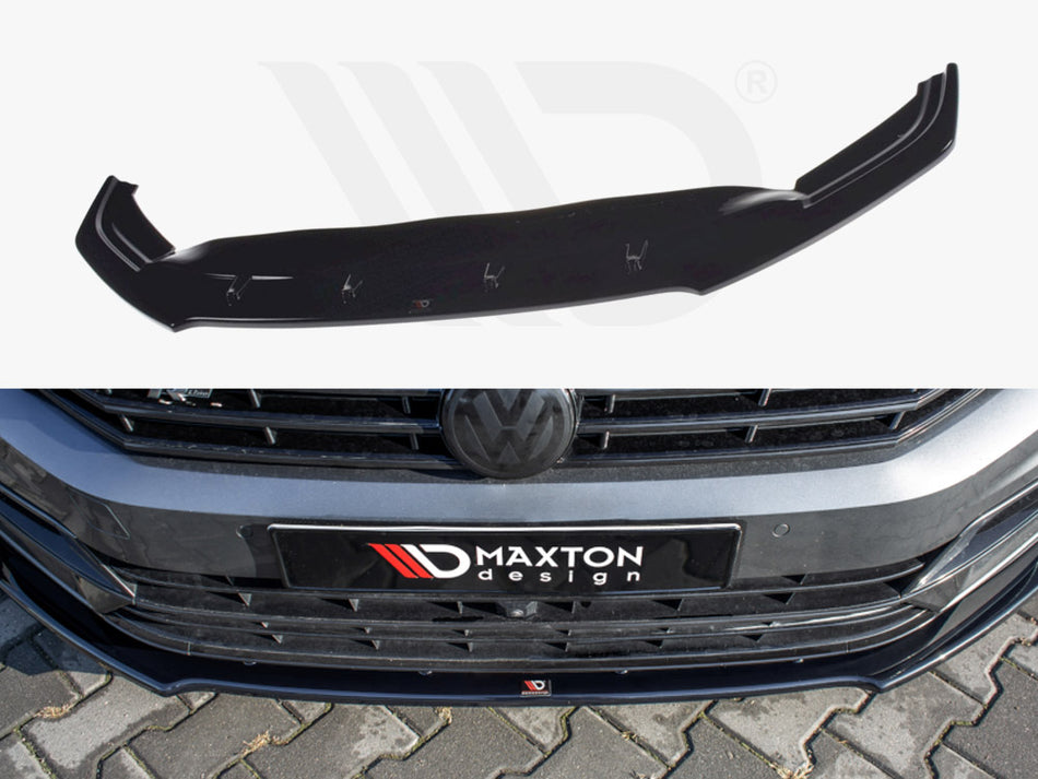 MAXTON DESIGN Front Splitter V.1 Volkswagen Passat R-line B8 (2015-19) - Textured
