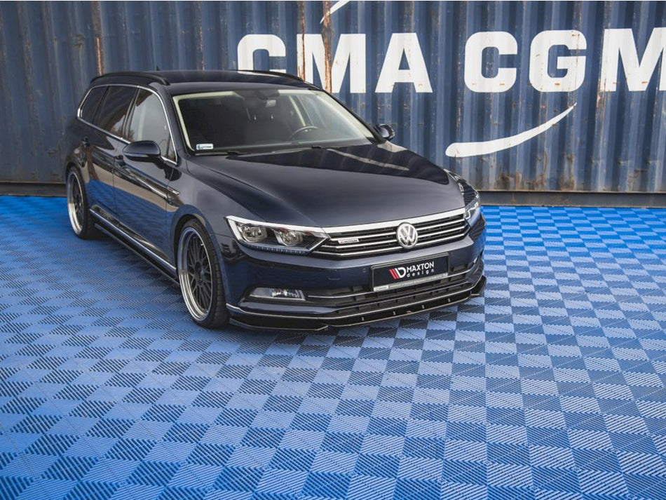 Front Splitter V.1 VW Passat B8 - Carbon Look