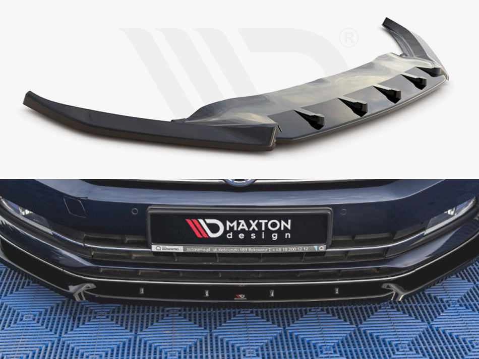 MAXTON DESIGN Front Splitter V.2 Volkswagen Passat B8 - Carbon Look