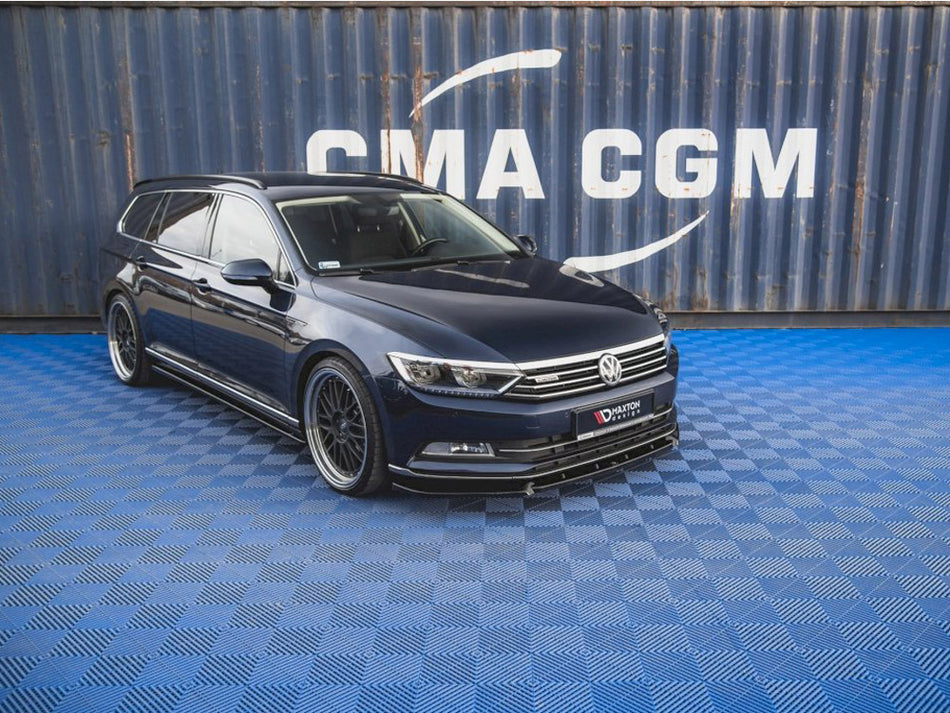Front Splitter V.2 Volkswagen Passat B8 - Carbon Look
