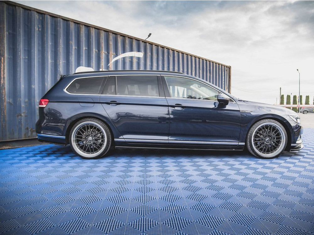 Maxton Design Side Skirts Diffusers VW Passat B8 (2014-2019) - Carbon Look - VW-PA-B8-SD1C - Image 2