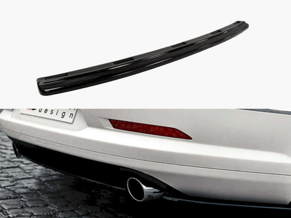 Maxton Design Central Rear Splitter VW Passat CC R36 Rline (Preface) (Without Vertical Bars) - VW-PA-CC-R-LINE-RD1G - Image 1
