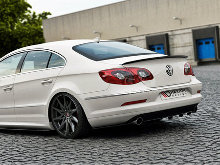 Maxton Design Rear Splitter (Vertical Bars) VW Passat CC R36 Rline (Preface) - VW-PA-CC-R-LINE-RD1+RD2G - Image 2