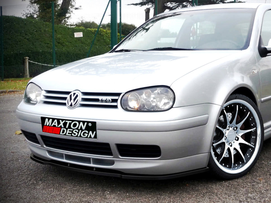 MAXTON DESIGN Front Splitter VW Golf IV (For 25TH Front Bumper Spoiler) - Textured