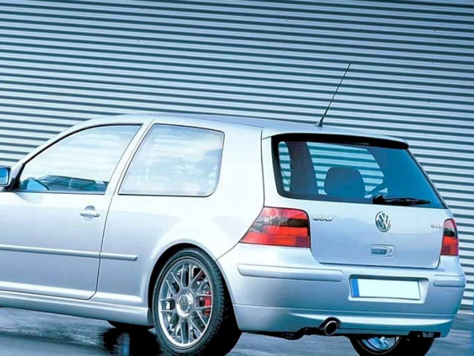 Maxton Design Rear Bumper Extension VW Golf 4 25'TH Anniversary Look (With Exhaust Hole) - VW-GO-4-25TH-R2A - Image 1