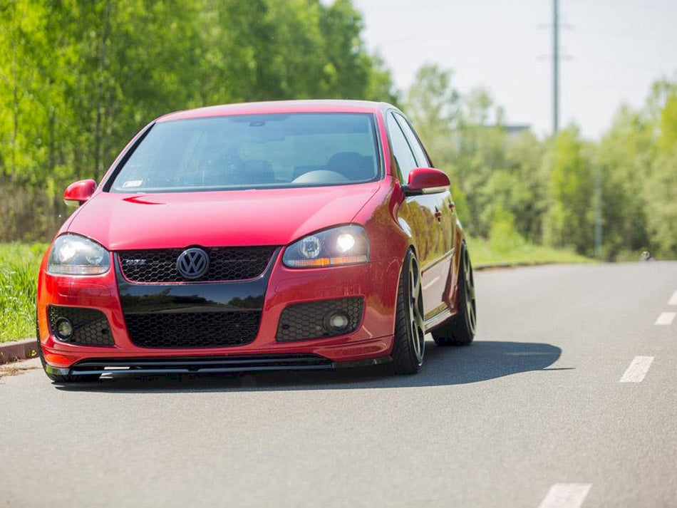 Front Splitter VW Golf V GTI (For GTI 30TH Front Bumper Spoiler) - Carbon Look