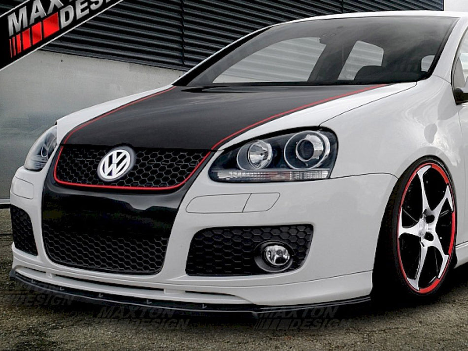 Maxton Design Front Splitter VW Golf V GTI Votex - Carbon Look - VW-GO-5-GTI-VOTEX-FD1C - Image 1