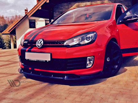 Maxton Design Front Splitter VW Golf VI GTI 35TH - Textured - VW-GO-6-35TH-FD1T - Image 2
