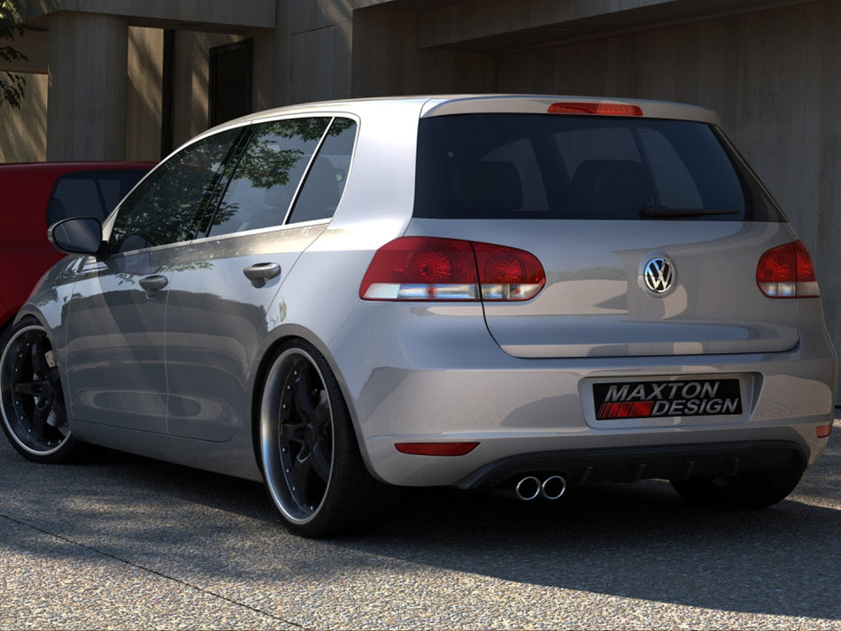 Maxton Design Rear Valance VW Golf VI With 1 Exhaust HOLE - VW-GO-6-RS1G - Image 1