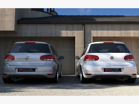 Maxton Design Rear Valance VW Golf VI With 2 Exhaust HOLE - VW-GO-6-RS2G - Image 2