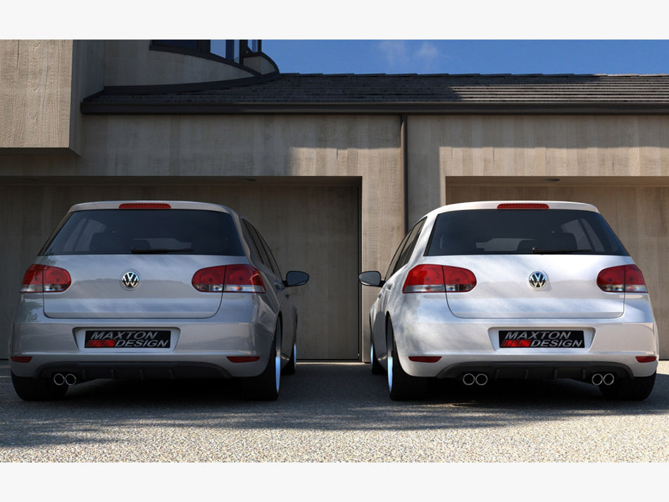 Maxton Design Rear Valance VW Golf VI With 2 Exhaust HOLE - VW-GO-6-RS2G - Image 2