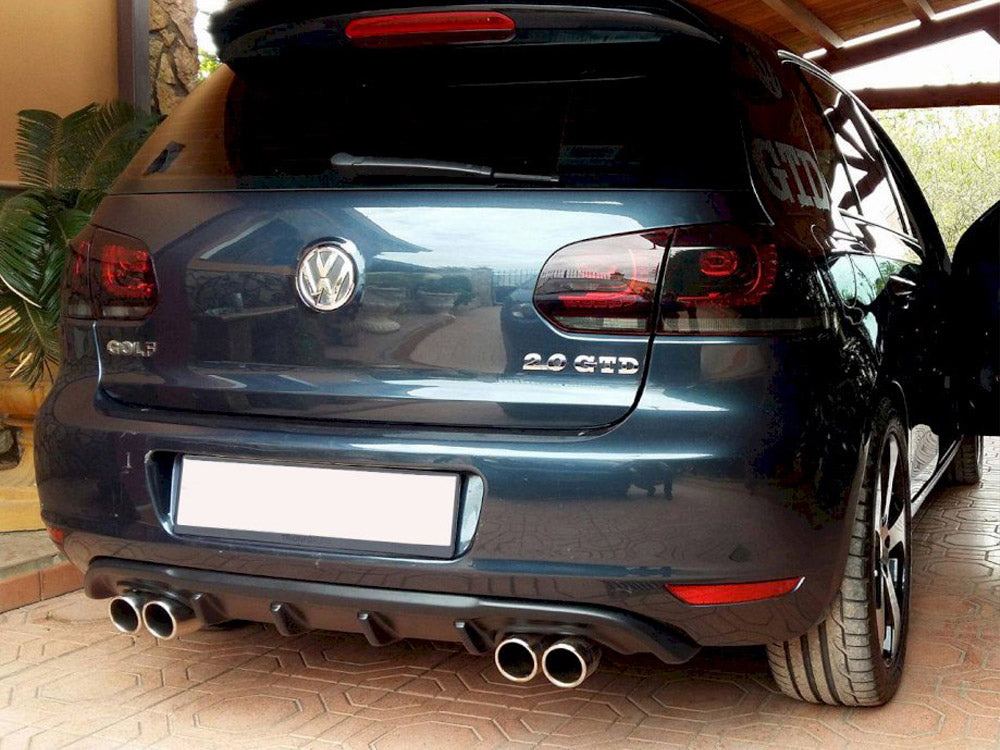Maxton Design Rear Valance VW Golf VI With 2 Exhaust HOLE - VW-GO-6-RS2G - Image 3