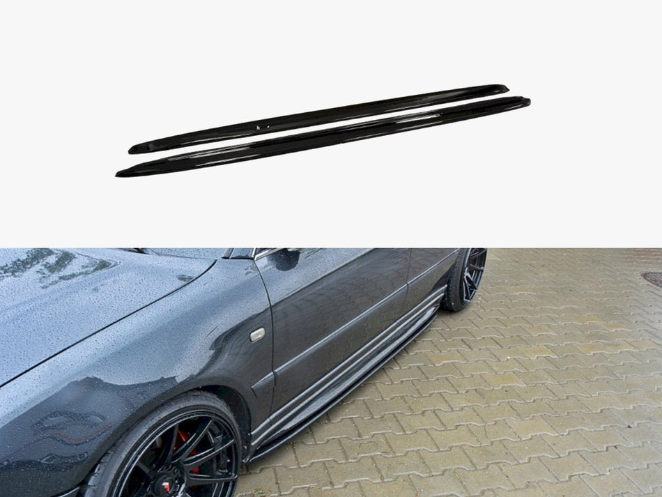 Side Skirts Diffusers Audi S4 B5 - Textured