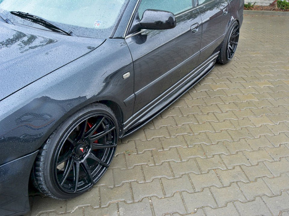 Side Skirts Diffusers Audi S4 B5 - Textured