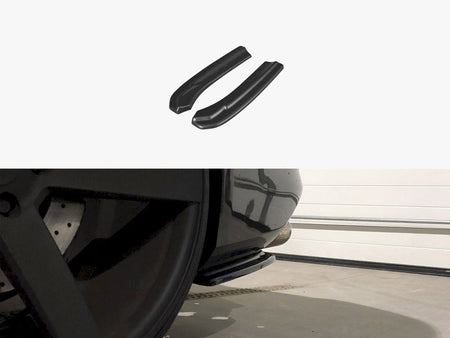 Rear Side Splitters Audi S4 B8 Facelift (2012-UP) - Textured