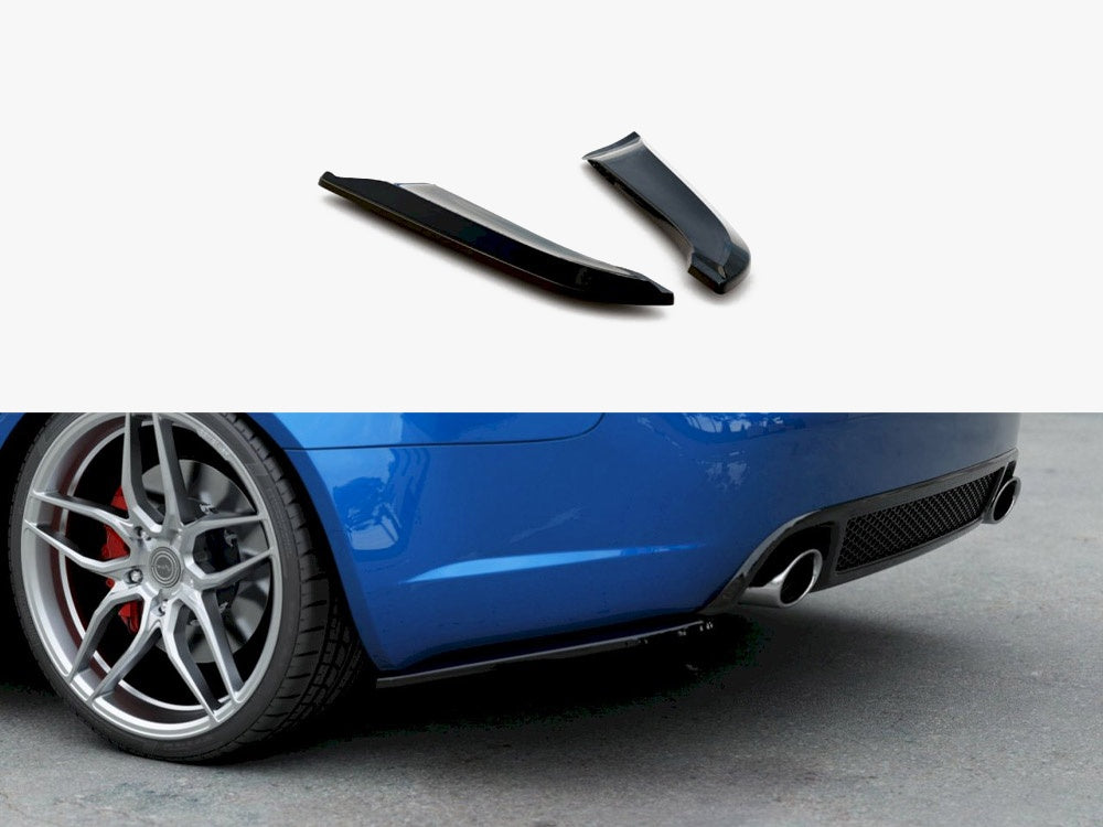 Rear Side Splitters V.1 Audi RS4 Sedan B7 - Textured