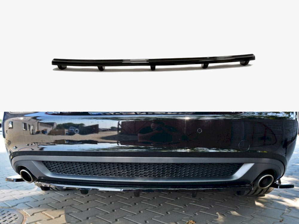 Maxton Design Central Rear Splitter (Vertical Bars) Audi A5 S-Line 8T - AU-A5-SLINE-RD1+RD2G - Image 1