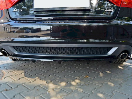 Maxton Design Central Rear Splitter (Vertical Bars) Audi A5 S-Line 8T - AU-A5-SLINE-RD1+RD2G - Image 3