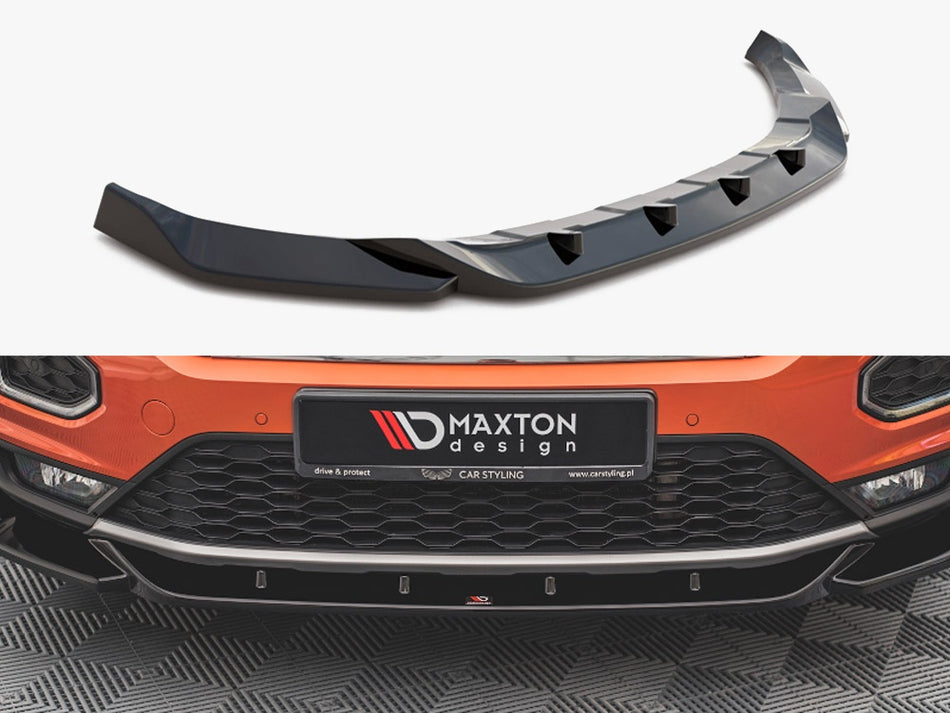 Maxton Design Front Splitter V.1 VW T-Roc Mk1 - VW-T-ROC-1-FD1G - Image 1