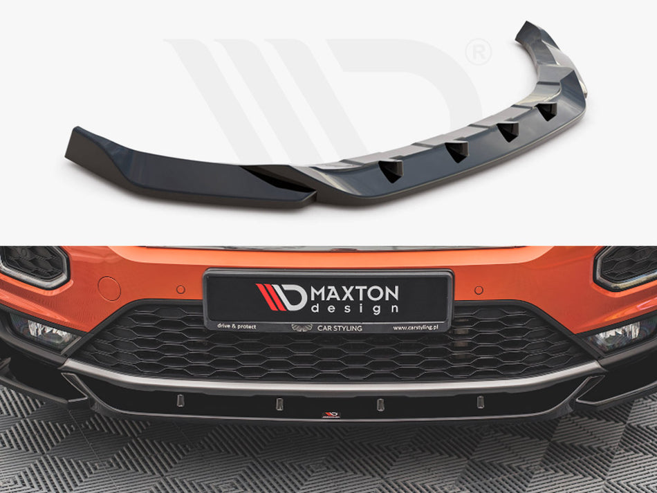 MAXTON DESIGN Front Splitter V.1 VW T-Roc Mk1