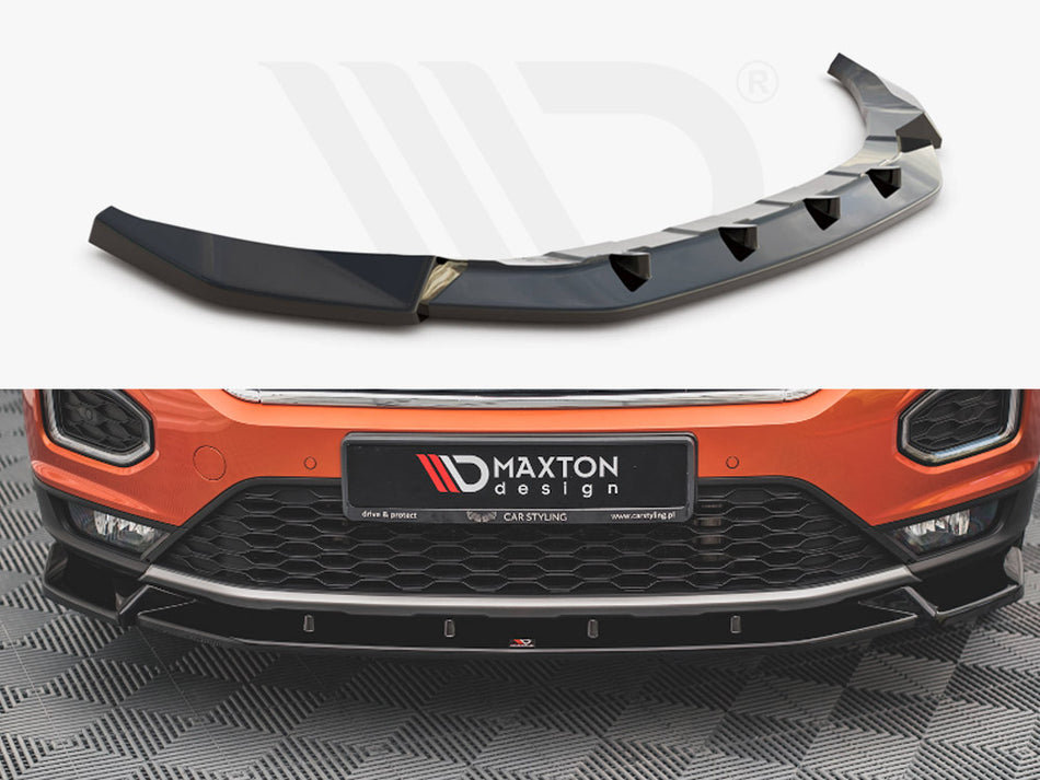 MAXTON DESIGN Front Splitter V.2 VW T-Roc Mk1