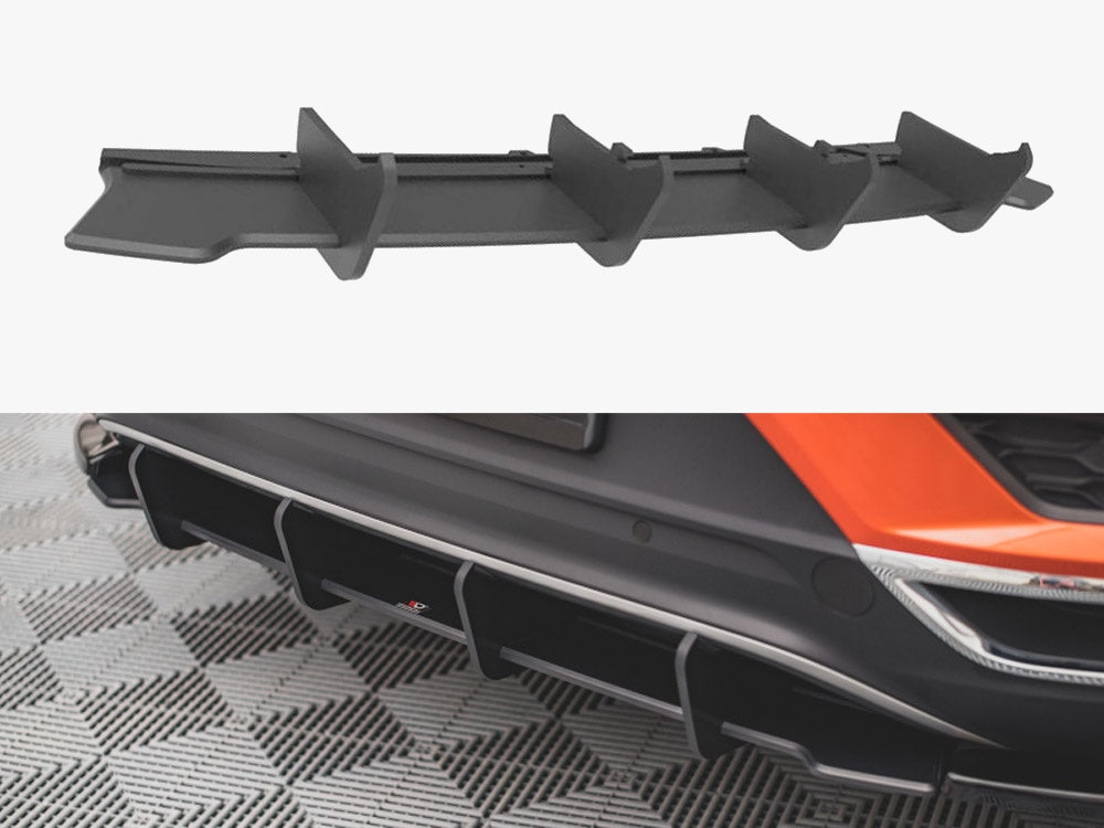 Maxton Design Street PRO Rear Diffuser VW T-Roc Mk1 - VWTROC1CNC-RS1B - Image 1