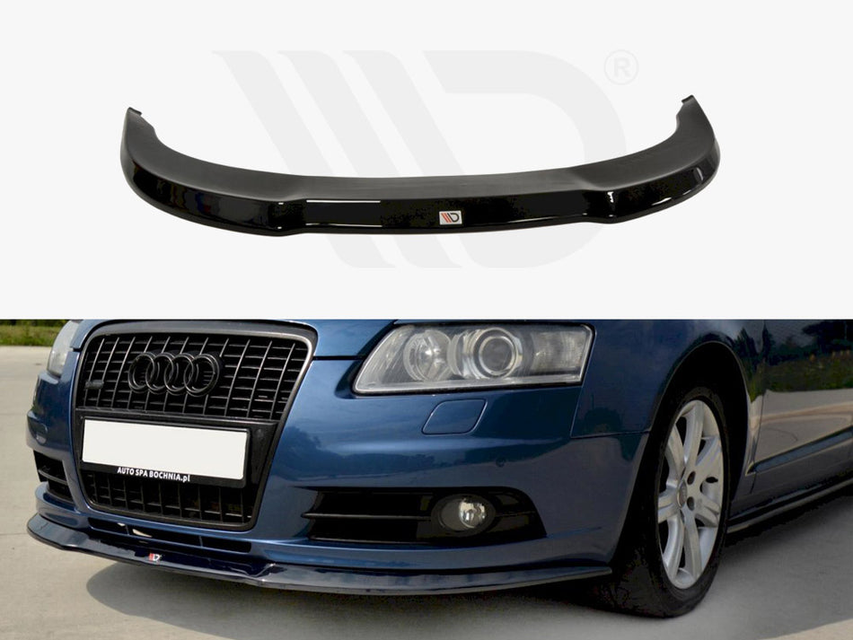 MAXTON DESIGN Front Splitter Audi A6 C6 S-line Pre-facelift (2004-2008) - Carbon Look