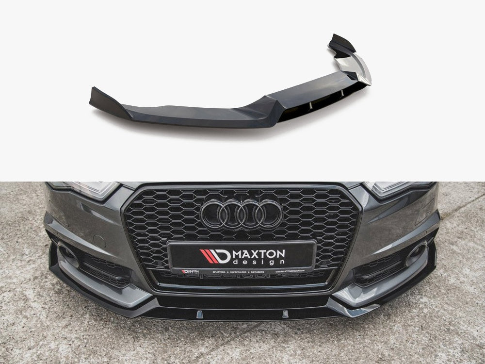 Maxton Design Front Splitter Audi A6 / A6 C7 S-Line / S6 C7 Facelift - AU-S6-C7F-FFD1FP - Image 1