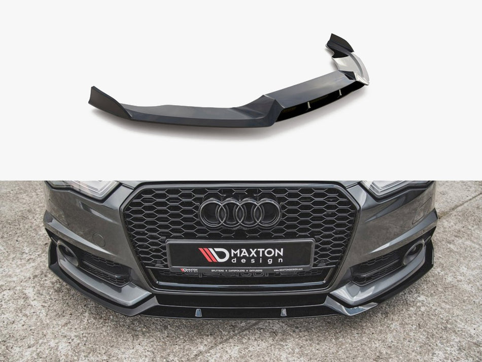Maxton Design Front Splitter Audi A6 / A6 C7 S-Line / S6 C7 Facelift - AU-S6-C7F-FFD1FP - Image 1