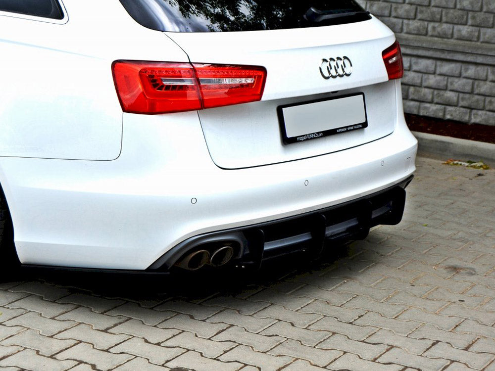 Maxton Design Rear Diffuser &amp; Rear Side Splitters Audi A6 S-Line C7 - AU-A6-C7-SLINE-AV-CNC-RS1A - Image 2