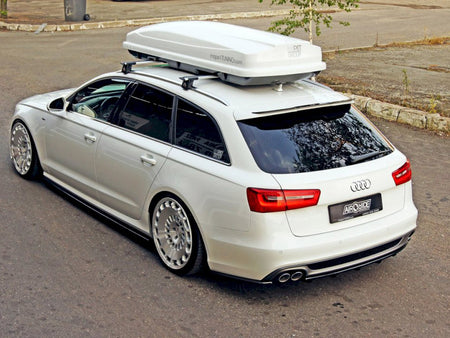 Maxton Design Central Rear Splitter Audi A6 C7 S-line Avant (2011-2014) - AU-A6-C7-SLINE-AV-RD1+RD2G - Image 2
